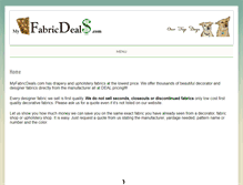 Tablet Screenshot of myfabricdeals.com
